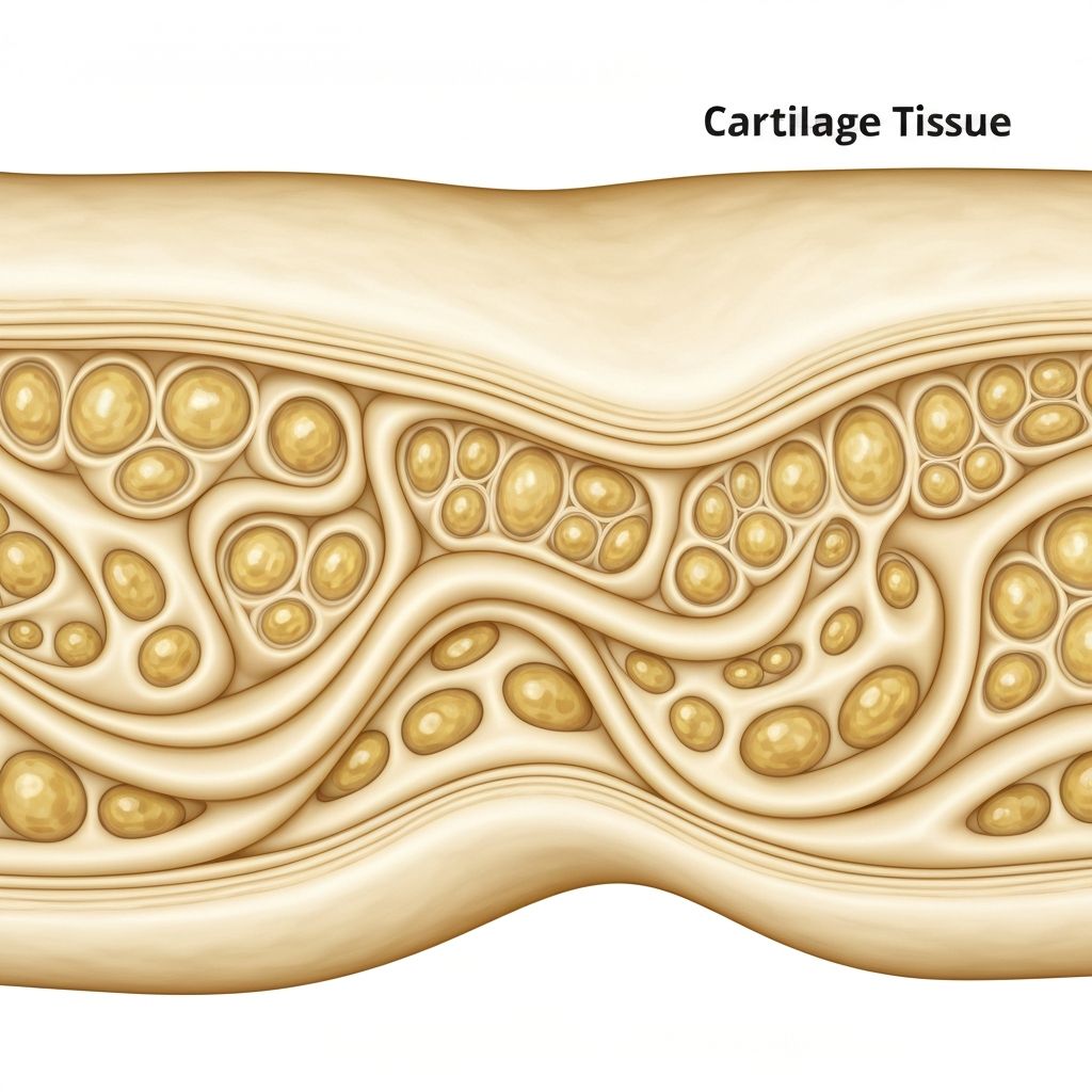 Cartilage tissue structure illustration
